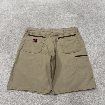 Wrangler baggy cargo shorts carpenter khaki Loose leg skater style summer jorts