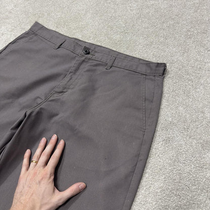 Dickies long baggy shorts y2k chino carpenter grey Loose skater surf style shorts
