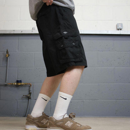 Y2k baggy Lee cargo shorts skater style black Loose chino summer festival shorts
