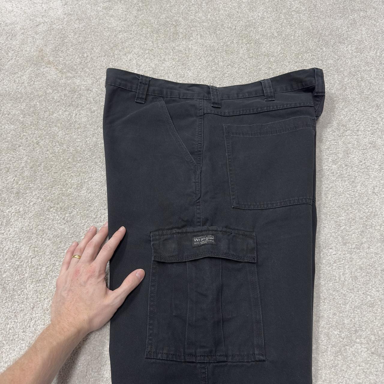 Wrangler cargo pants y2k black W36L30 Loose straight leg skater work pants