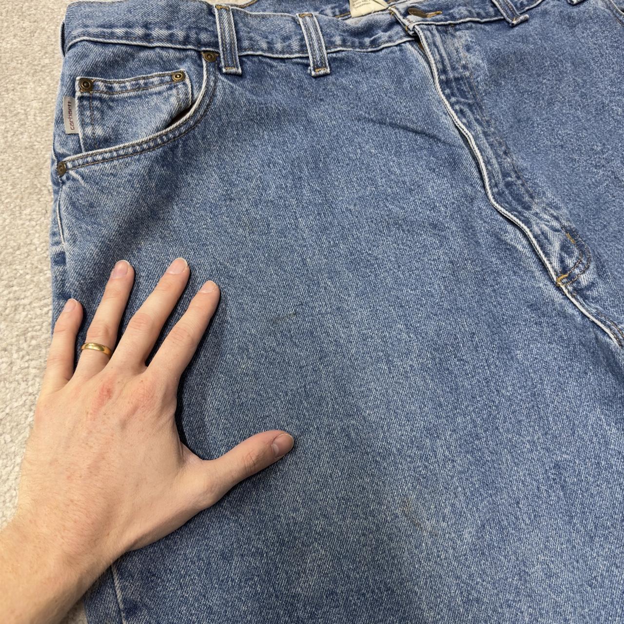 Baggy Carhartt jeans y2k blue denim Loose relaxed fit skater 2000s style workwear pants