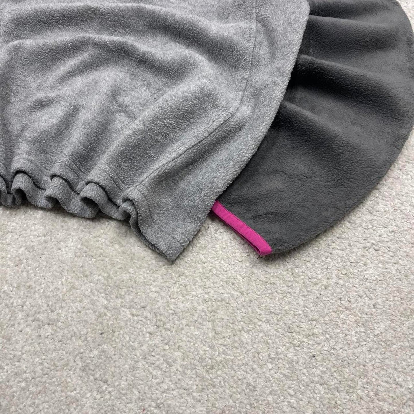 Grey Womens Columbia technical snap t fleece Medium y2k style autumn casual winter