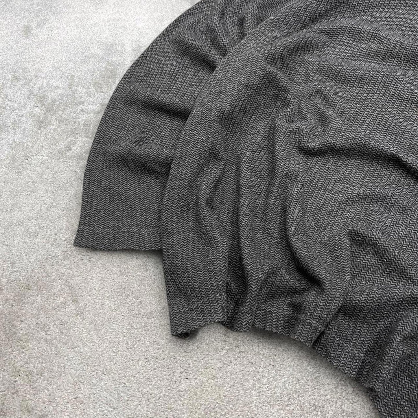 Y2K CHAPS 1/4 zip jumper grey Quarter zip soft knit pullover