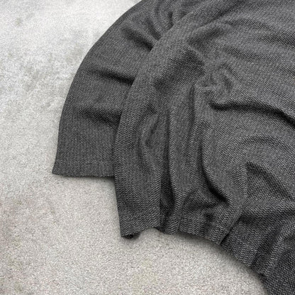 Y2K CHAPS 1/4 zip jumper grey Quarter zip soft knit pullover