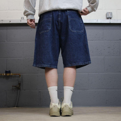 Wrangler denim cargo shorts workwear blue Baggy cargo Y2K jorts summer festival
