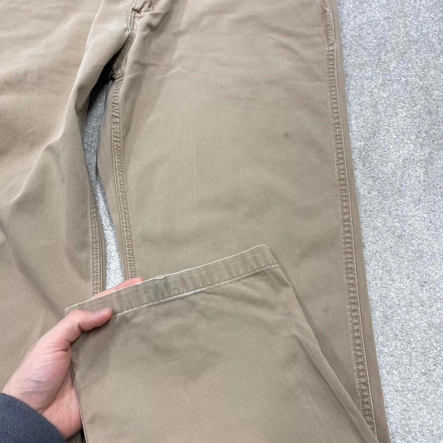 Y2K Carhartt carpenter pants khaki Loose skate style workwear cargo pants