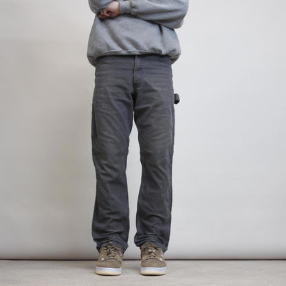 Mens carpenter jeans W32 L30 grey rk brand utility pocket cargos