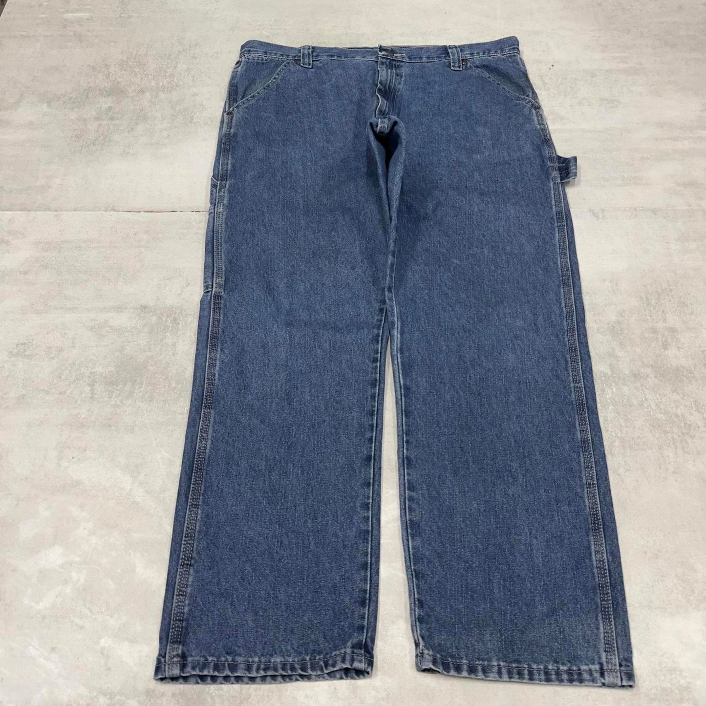 Blue Wrangler carpenter jeans W38L30 loose cargo skater style jeans