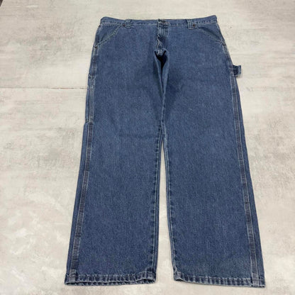 Blue Wrangler carpenter jeans W38L30 loose cargo skater style jeans