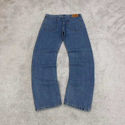 Blue Levis 505 jeans W34L34 y2k 90s style 5 pocket denim pants straight fit