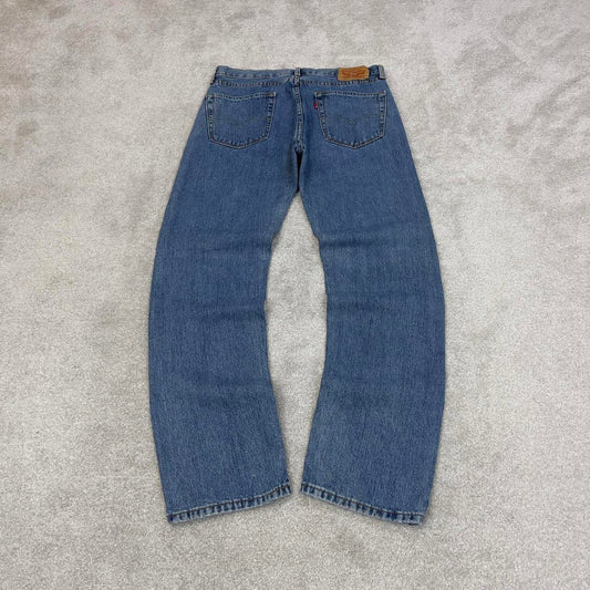 Blue Levis 505 jeans W34L34 y2k 90s style 5 pocket denim pants straight fit