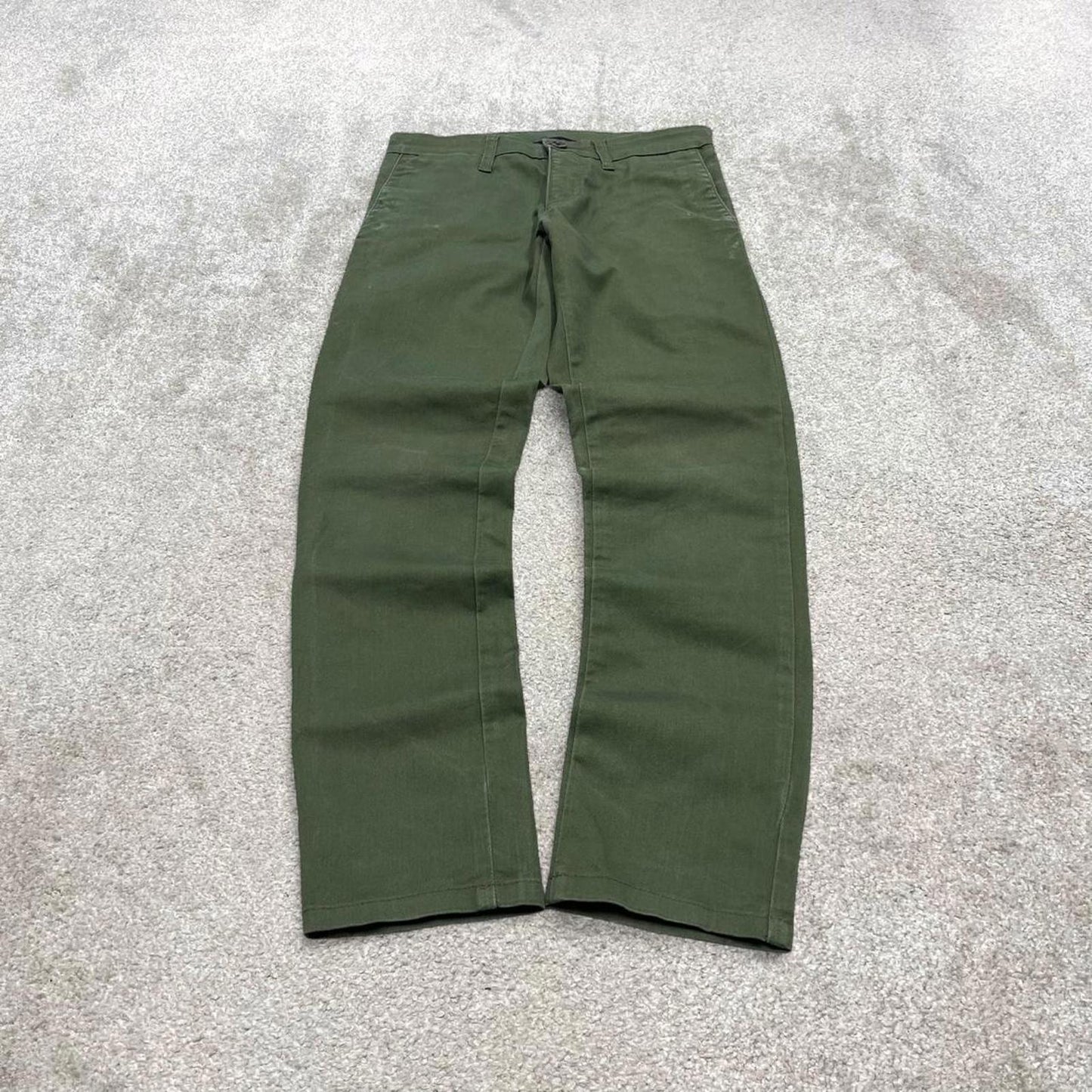 00s Carhartt WIP chino pants W28L32 green SID Pant skater slim work trousers utility