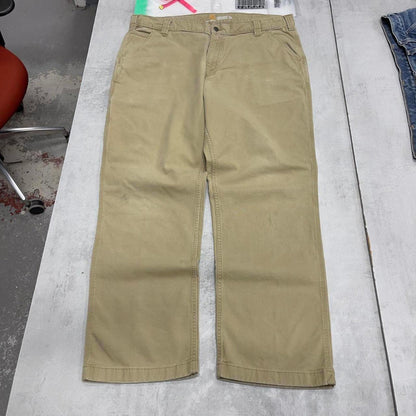 Carhartt carpenter pants W40L32 loose relaxed fit khaki beige cargos skate style