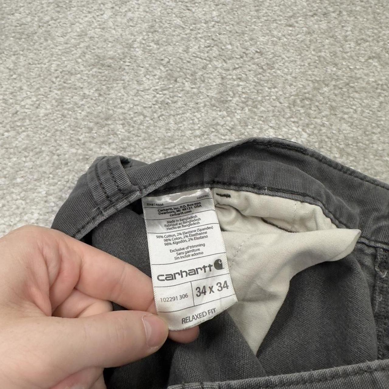 Carhartt carpenter shorts y2k grey Relaxed carpenter skater style work shorts