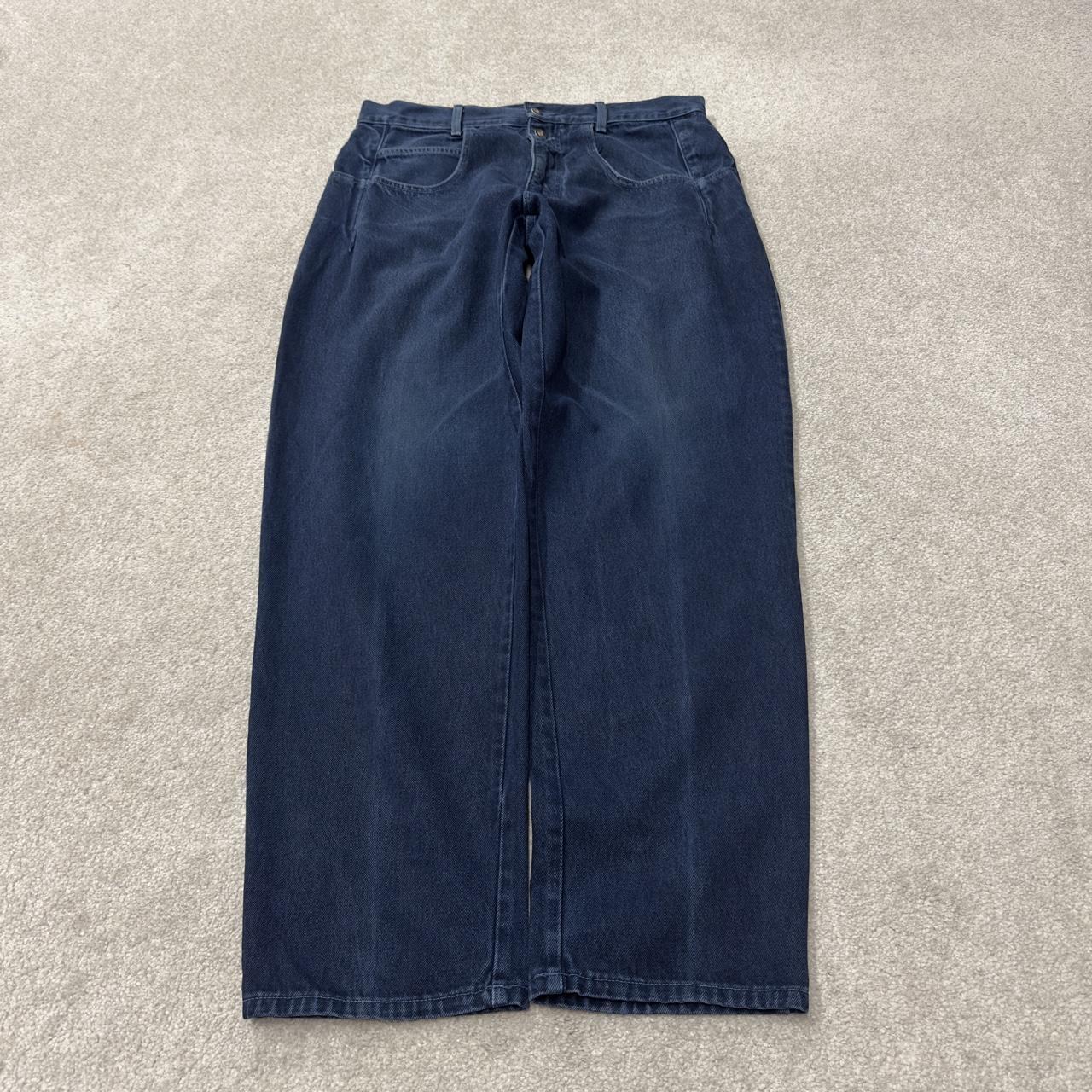 Y2K Vintage GUESS baggy jeans W36L33 blue Loose tapered barrel fit skater surf style pants