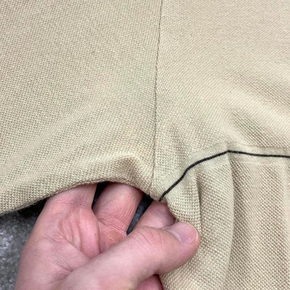 00s Nautica knit 1/4 zip polo embroidered XL men's beige knitted pull over y2k 90s style
