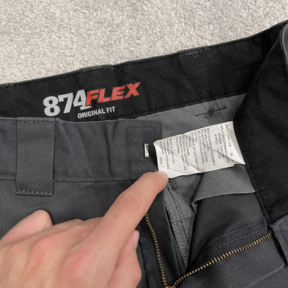 Y2k Dickies 874 work pants grey Straight flex chino style workwear skater trousers
