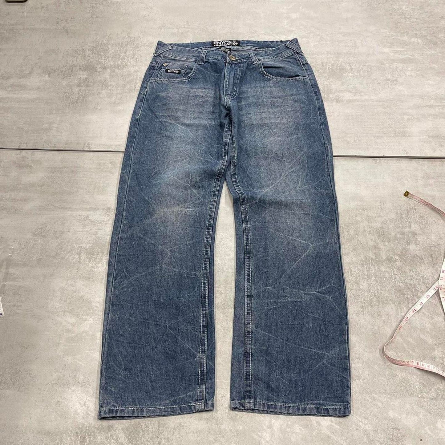 Blue embroidered Enyce jeans W34 L30 loose denim hip y2k jeans