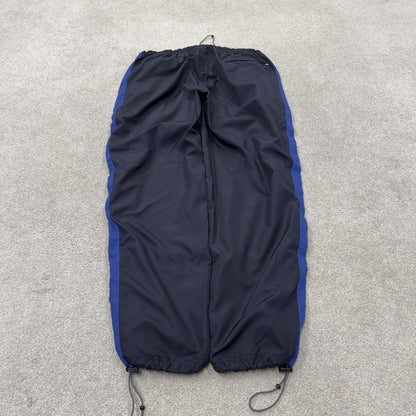 Baggy Y2K Champion tracksuit bottoms navy Loose leg lined 2000s style casual track pants