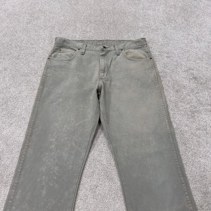 Wrangler straight leg workwear jeans y2k green