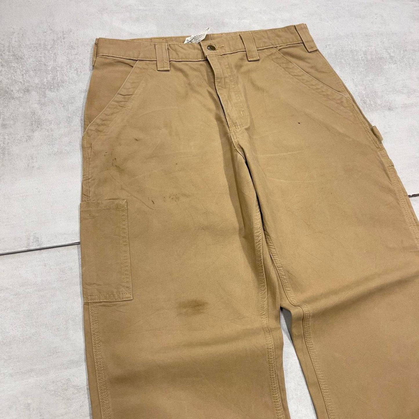Vintage baggy Carhartt carpenter pants W33L30 90s style loose leg skater cargos