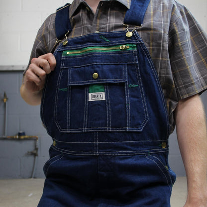 Vintage liberty dungarees 00s denim overalls blue