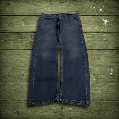 Levi's 505 straight fit jeans y2k blue Regular straight leg denim pants red tab logo