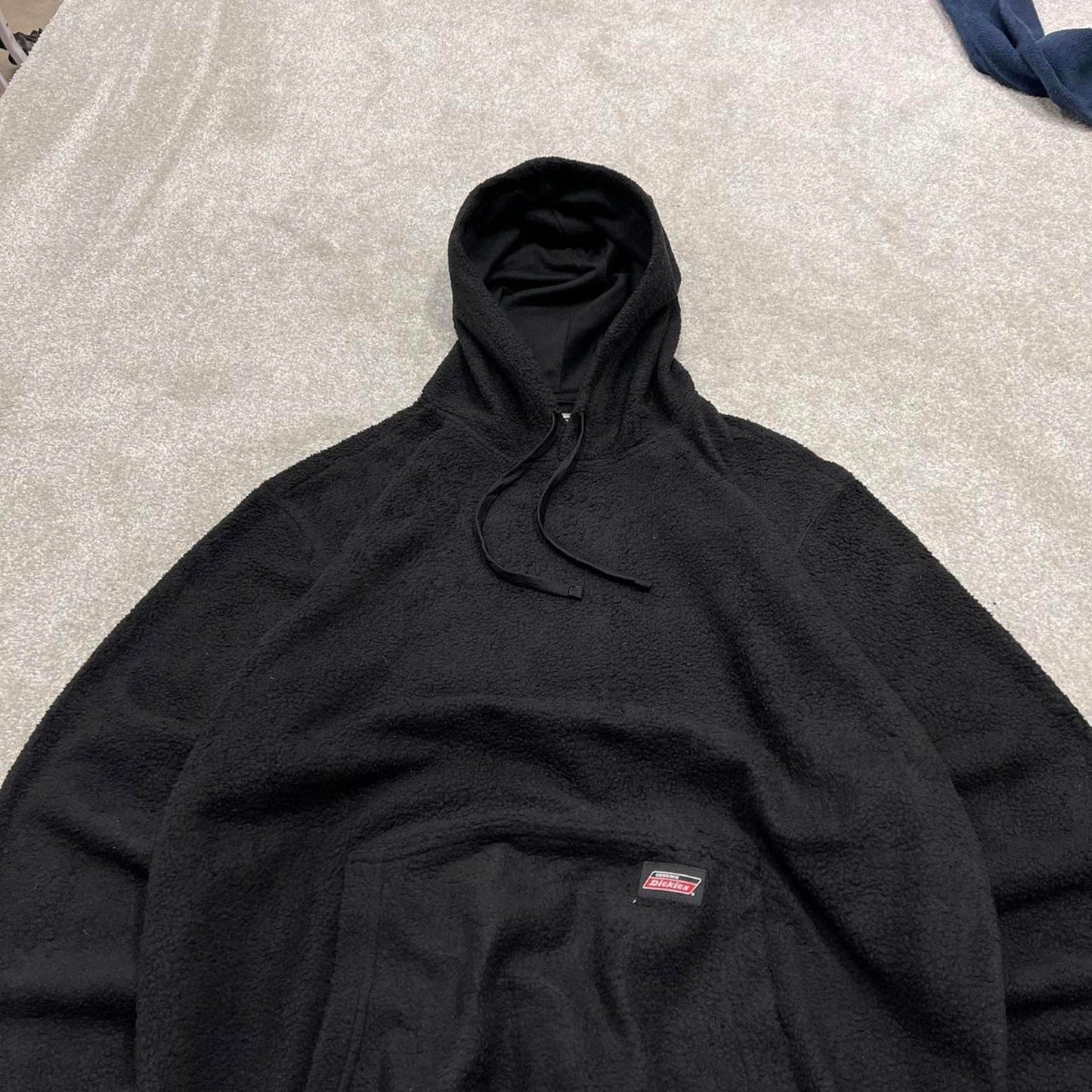 00s Dickies fleece hoodie Medium men's black pullover y2k style autumn hooded