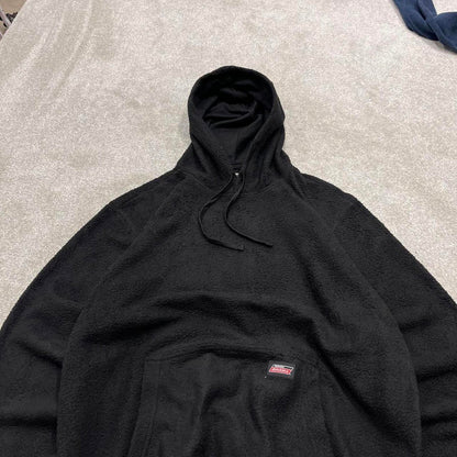 00s Dickies fleece hoodie Medium men's black pullover y2k style autumn hooded