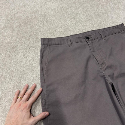 Dickies long baggy shorts y2k chino carpenter grey Loose skater surf style shorts