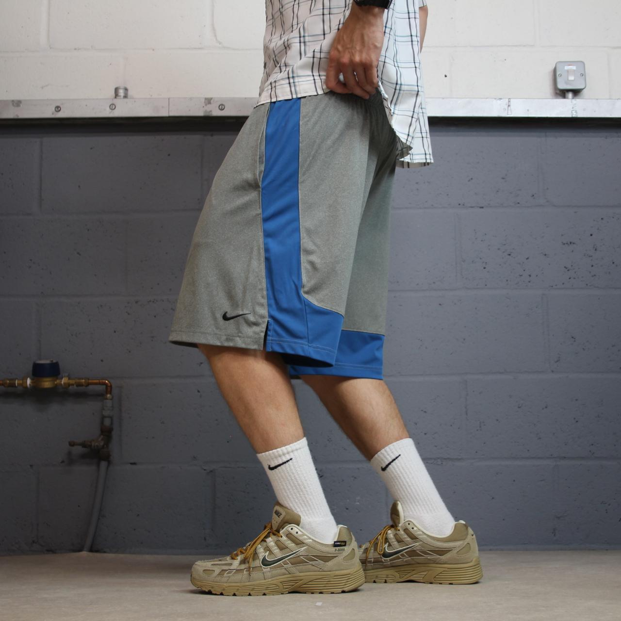 Nike baggy sports shorts y2k loose grey Dri-Fit comfy floaty summer gym shorts