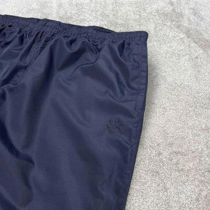 00s baggy Starter tracksuit bottoms navy 2XL y2k style joggers embroidered track pants trackies