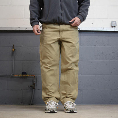 Y2K Carhartt carpenter pants beige Loose relaxed fit skate style workwear cargo pants