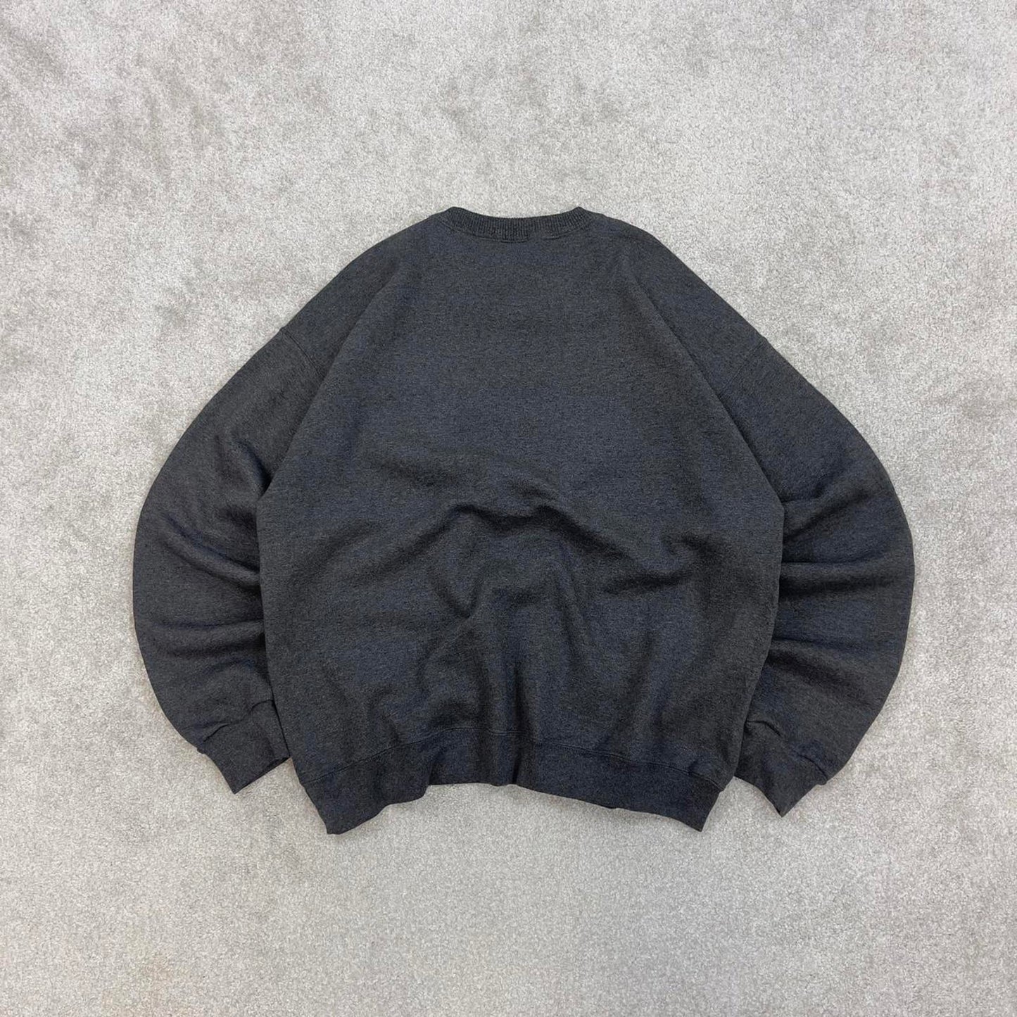 Grey Starter sweatshirt Large boxy y2k 00s style pull over jumper embroidered logo heavyweight