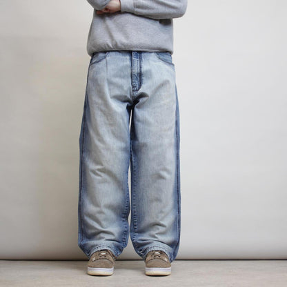 Baggy Jordan Craig jeans W36L31 blue loose skater jeans embroidered design