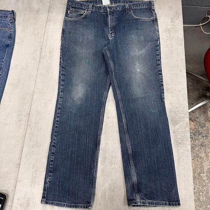 Blue Carhartt Jeans W38L30 denim 90s style skater work jeans