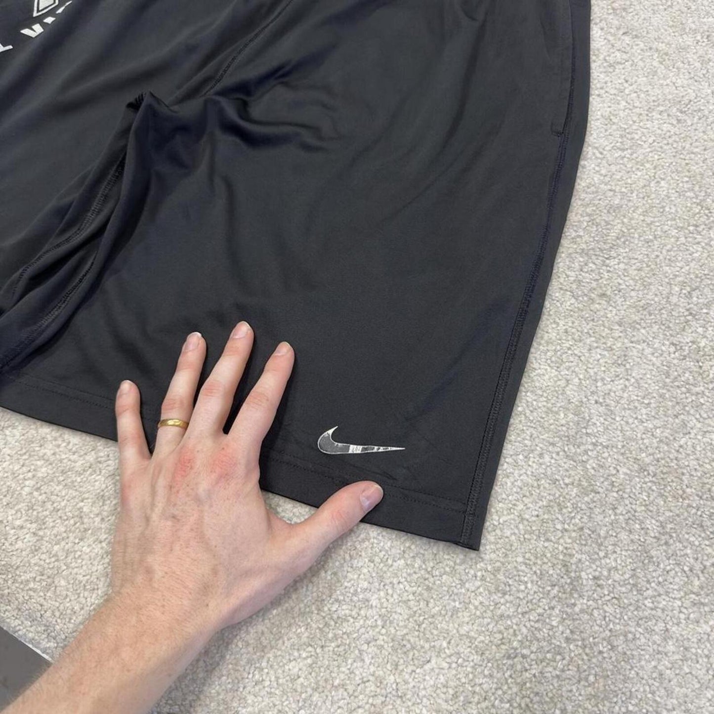 Nike sports shorts y2k loose black Casual style comfy loose floaty summer gym shorts