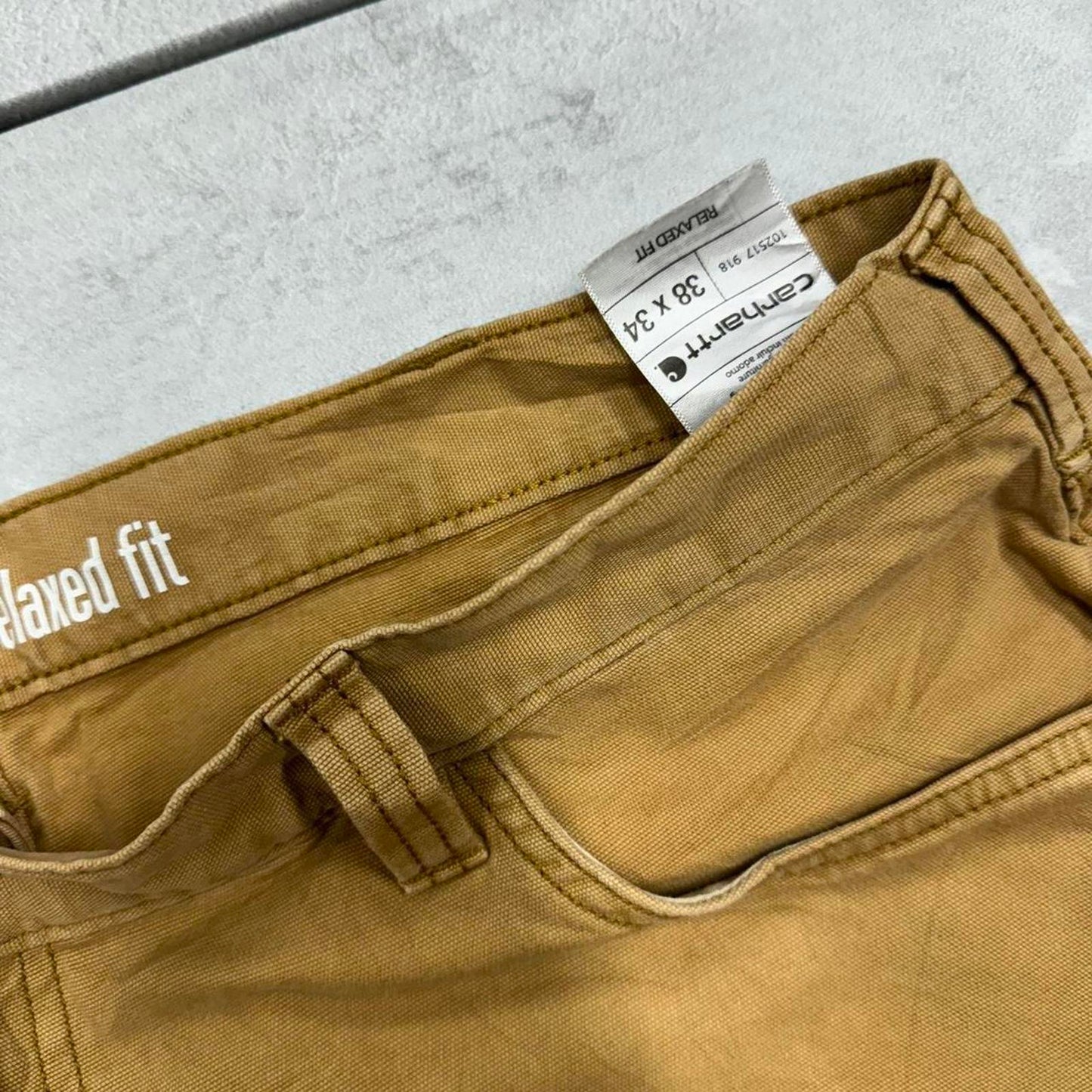 Tan Carhartt cargo trousers W38L32