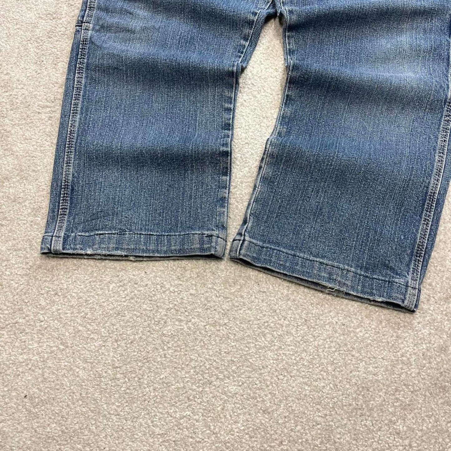 Blue Dickies carpenter jeans W36L23 loose capri 90s skater style denim work cargos