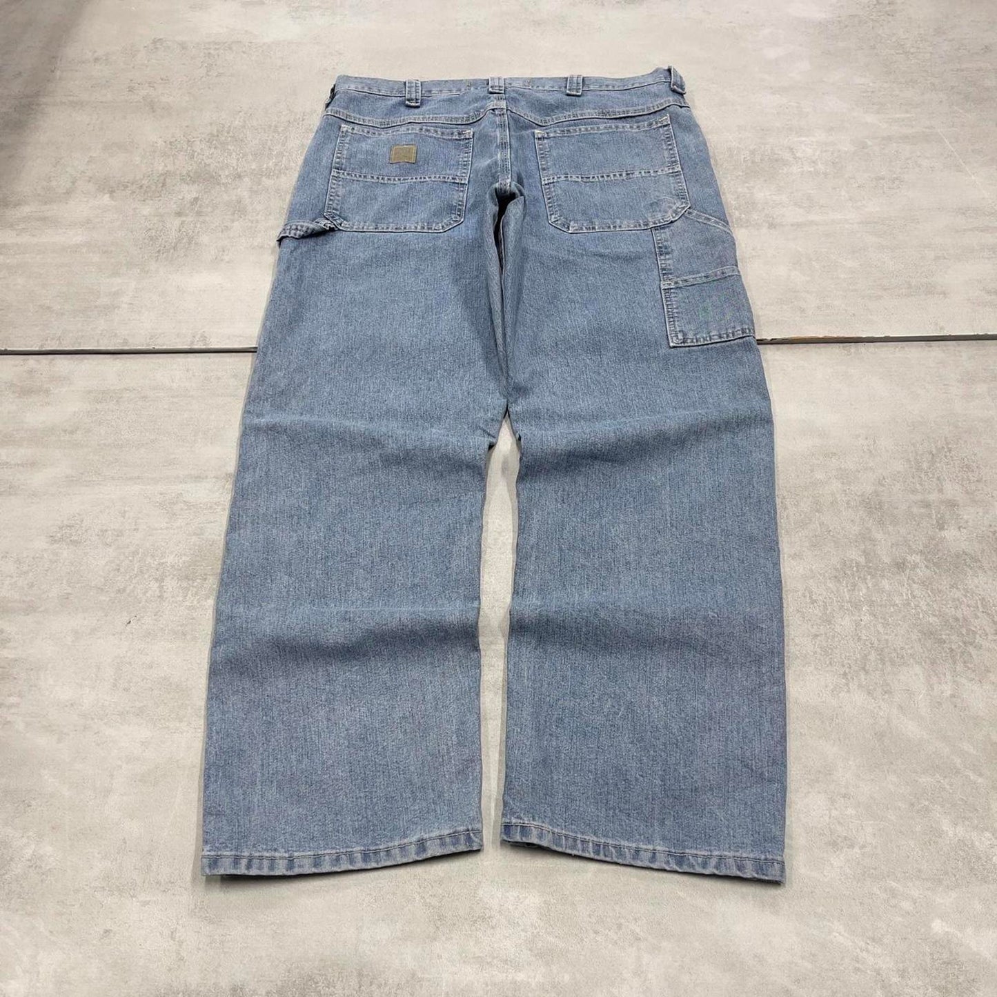 Baggy Lee carpenter jeans W36L30 blue denim loose wide leg y2k style cargo trousers