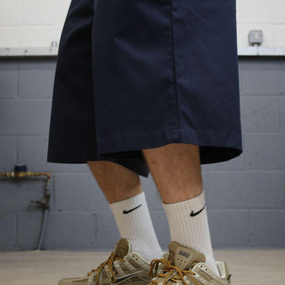 Dickies baggy shorts chino navy Chino style skater shorts long wide leg festival