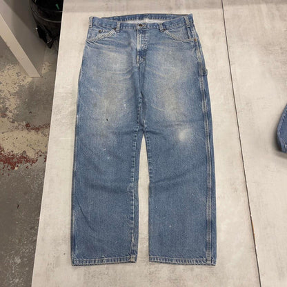 Dickies carpenter jeans W36 L30 blue loose denim skate pants