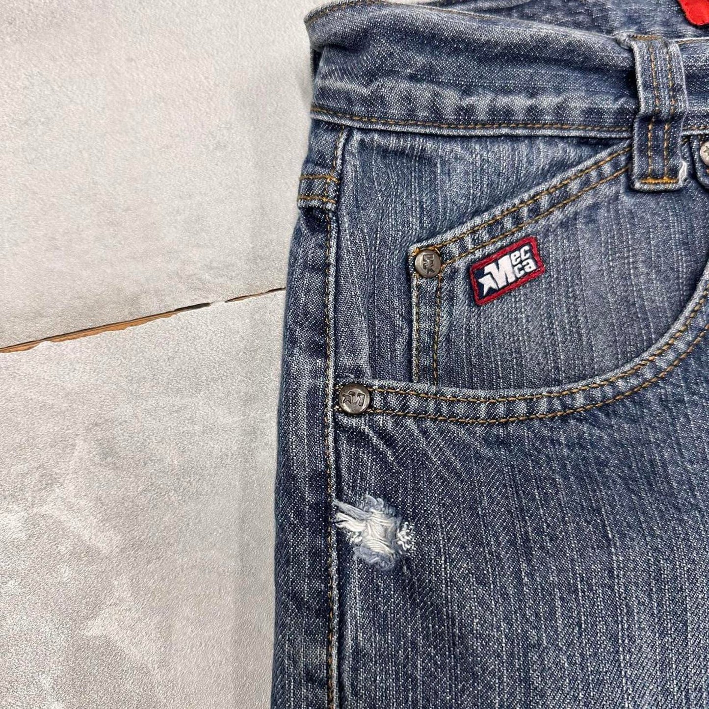 Mens Baggy Mecca Jean shorts W32