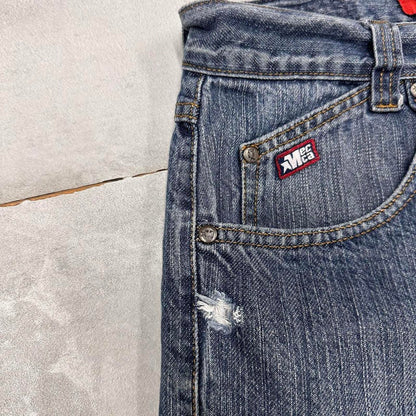 Mens Baggy Mecca Jean shorts W32