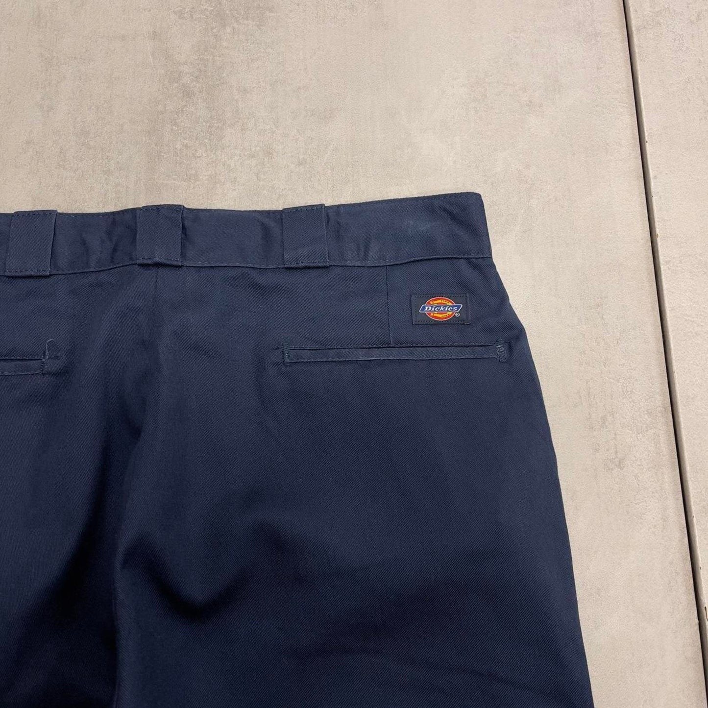 Navy Dickies pants W34L31 twill style chino trousers skate stye