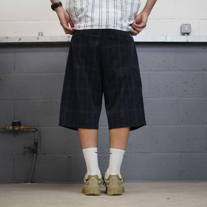 Dickies checkered chino shorts carpenter navy Chino skater / surf lightweight shorts loose festival