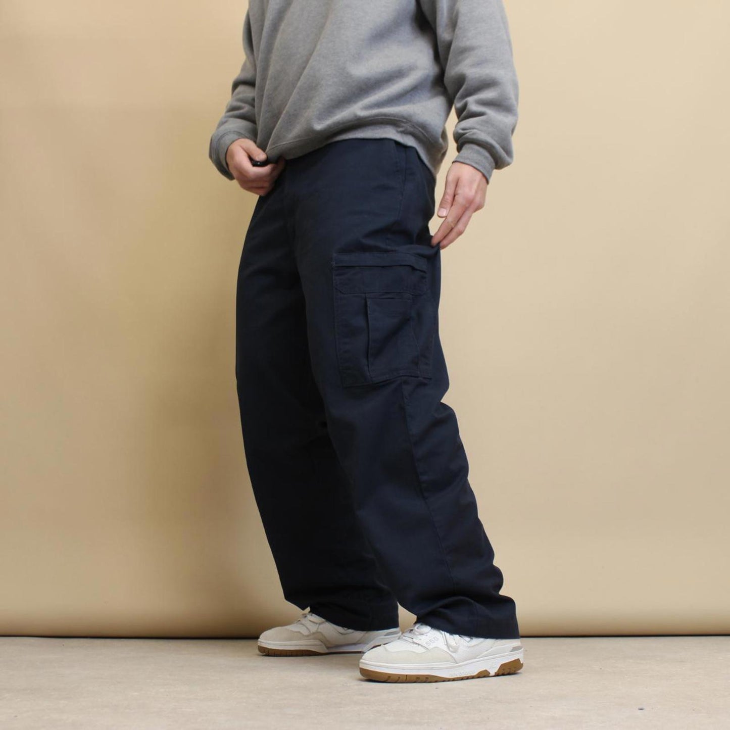 Navy baggy Dickies cargo pants W38 L32