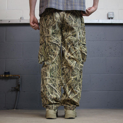 Browning Mossy Oak camo cargo pants Y2K Medium khaki Loose floaty camouflage hunting utility trouser