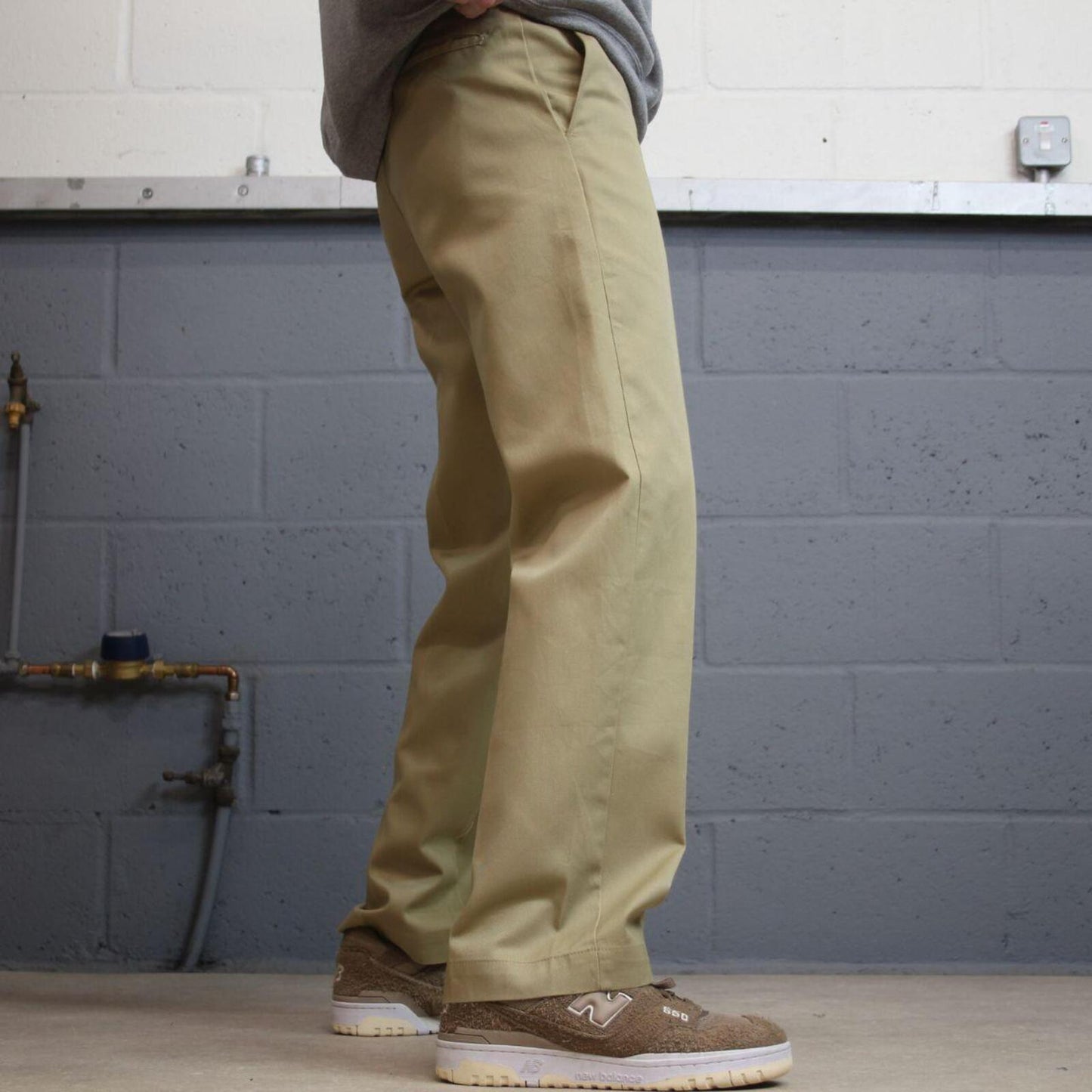 Vintage Dickies work pants chino khaki Loose original fit twill skate style trousers