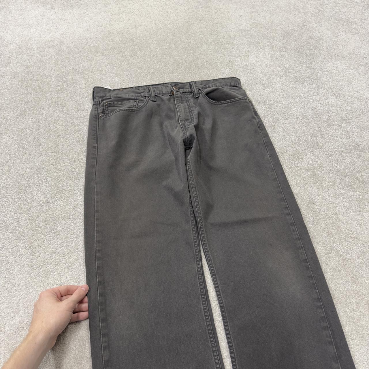Levi’s 505 jeans y2k W40L30 grey straight leg 2000s style red tab logo pants